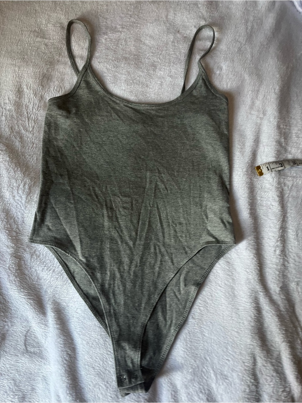 Forever 21 Light Gray Spaghetti-Strap Kids Bodysuit